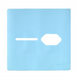 Placa p/ 1 Interruptor + tomada 4x4 - Novara Celeste